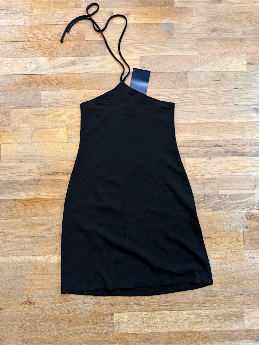 Brandy Melville Black One-Shoulder Mini Dress